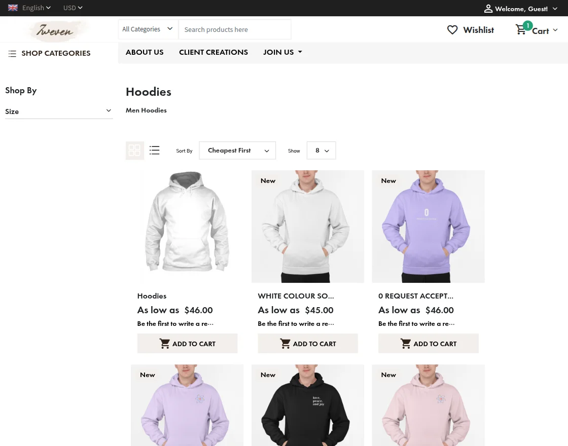 category page