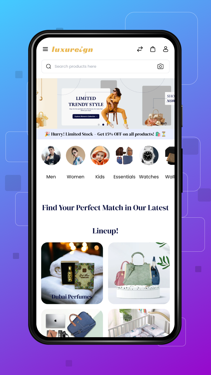 luxureign mobile-home page