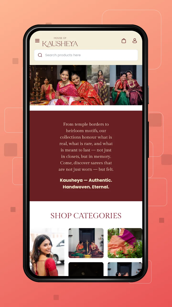 houseofkausheya-bagisto-casestudy-homepage-phoneview