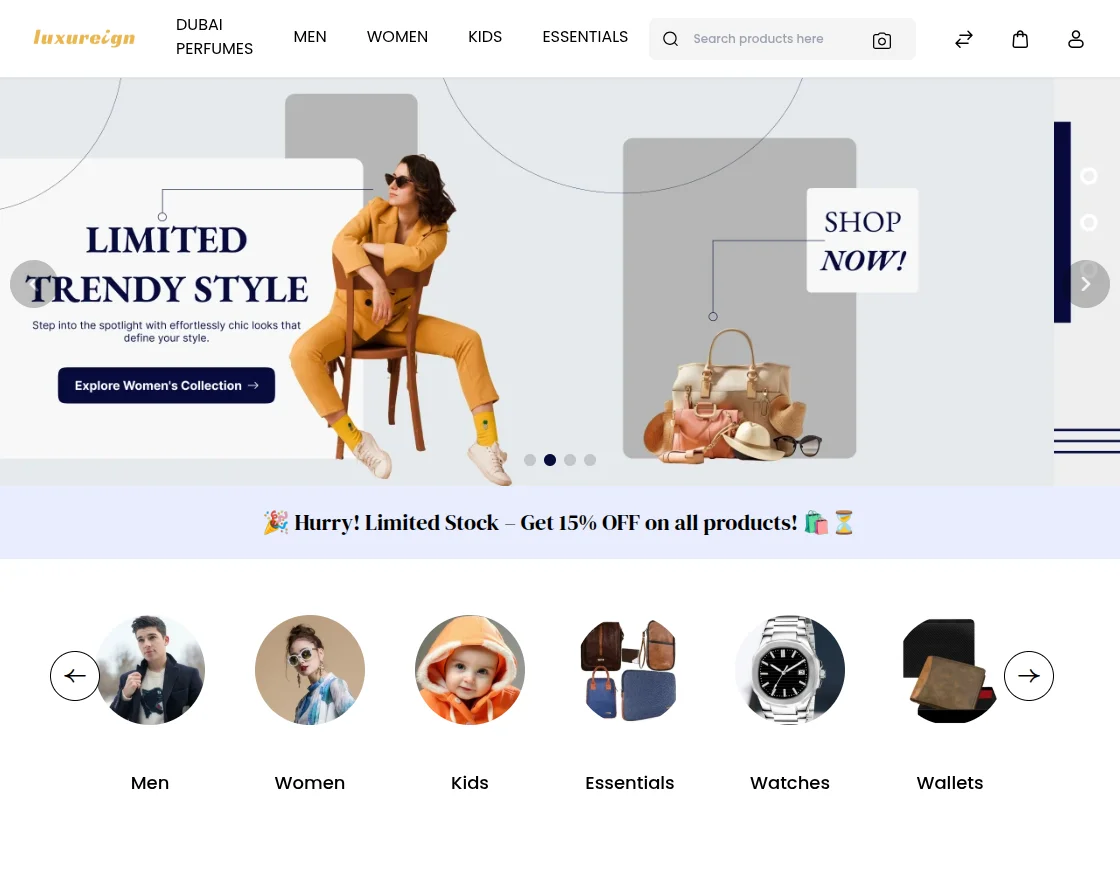 home page