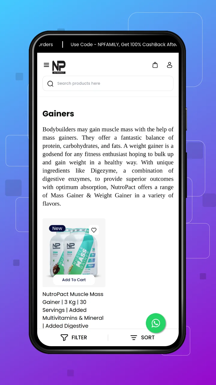 product gainer