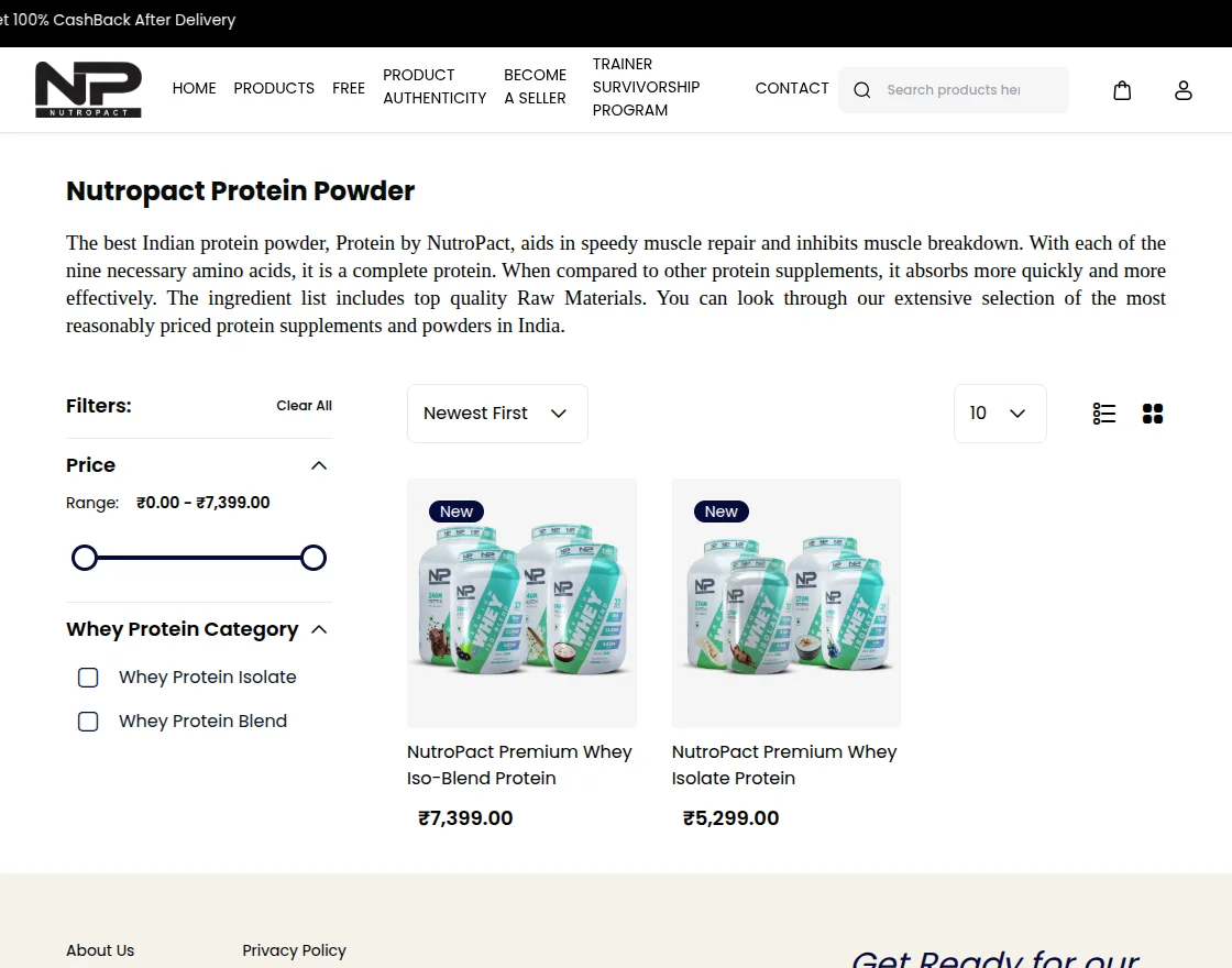 nutropact proteins powder
