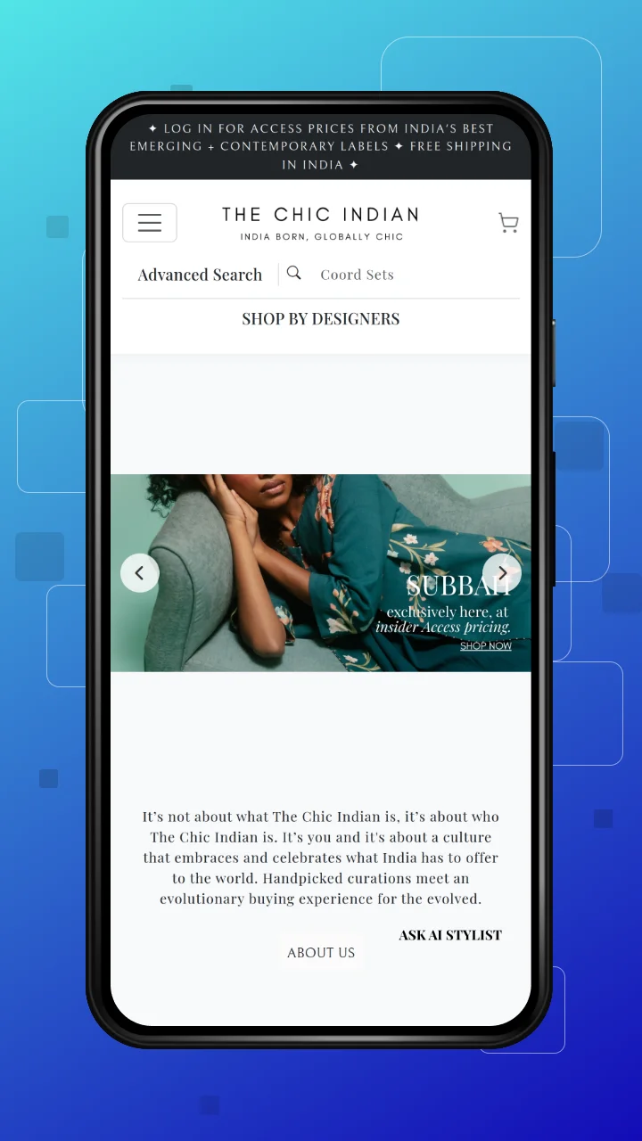 the-chic-indian-bagisto-case-study-homepage