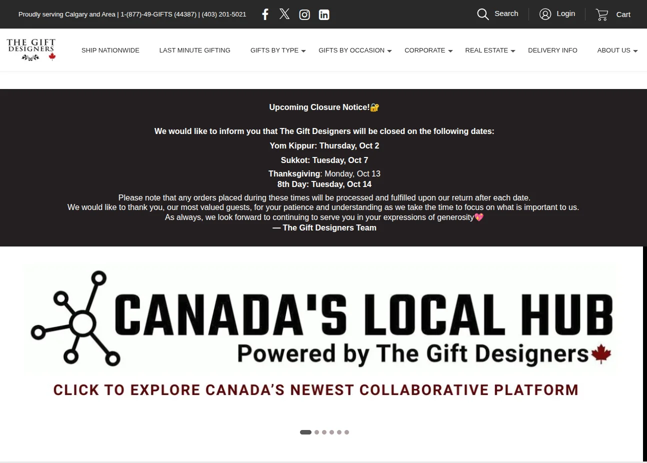 the gift designer home page