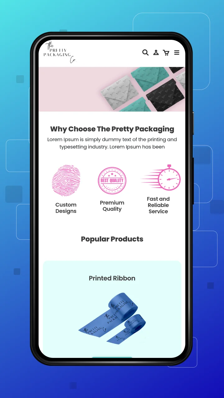 the-pretty-packaging-co-bagisto-case-study-homepage-phoneview
