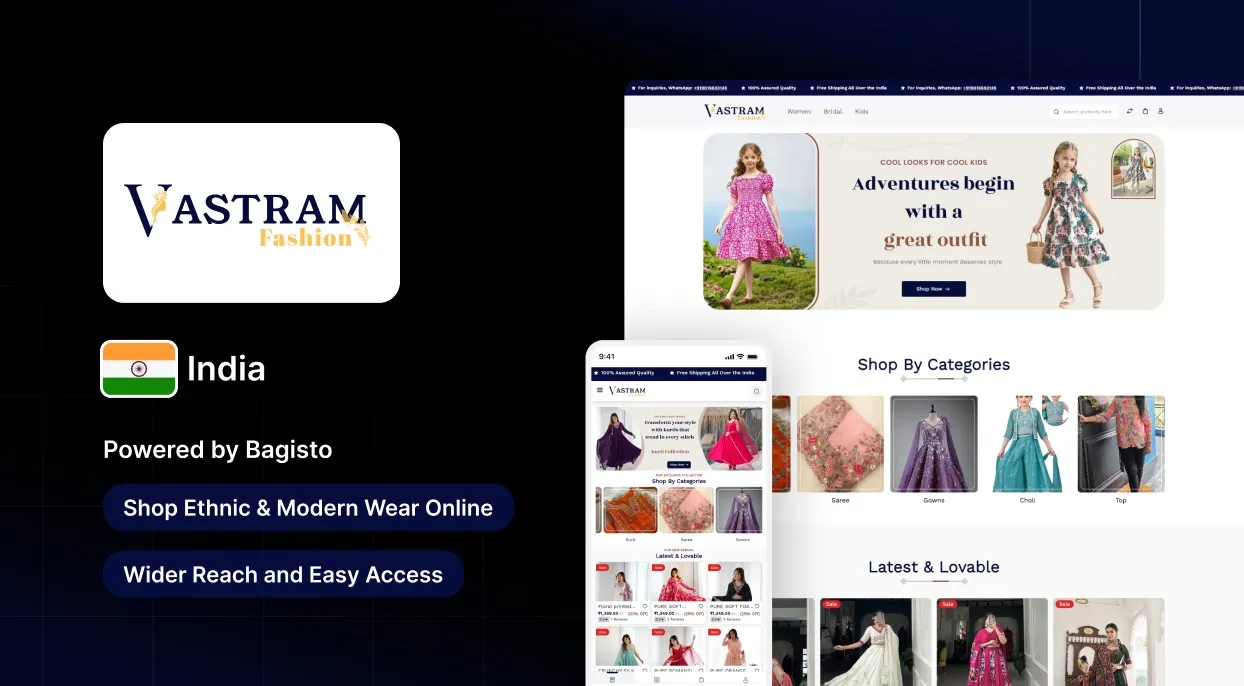 Vastram Fashion: Indian Lifestyle Brand Thrives Online with Bagisto
