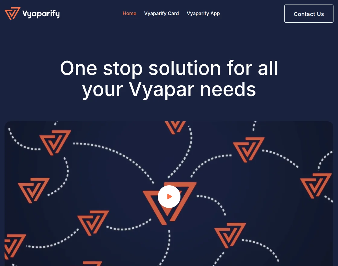 vyaparify-case-study-homepage