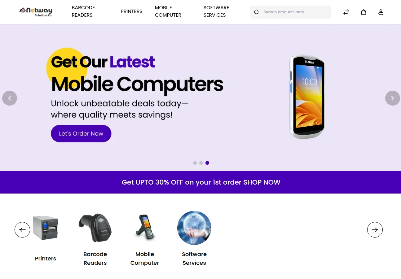 netway solutions home page