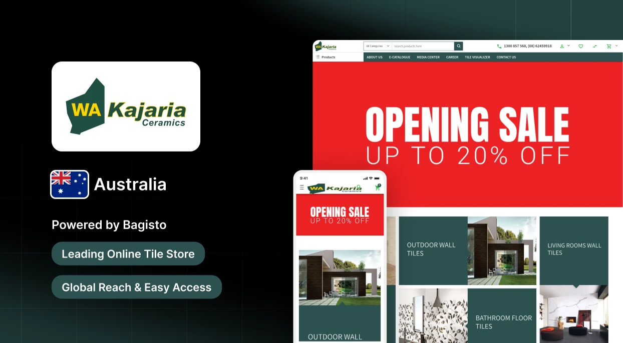 WA Kajaria Ceramics: Australian Firm Redefines Online Shopping via Bagisto