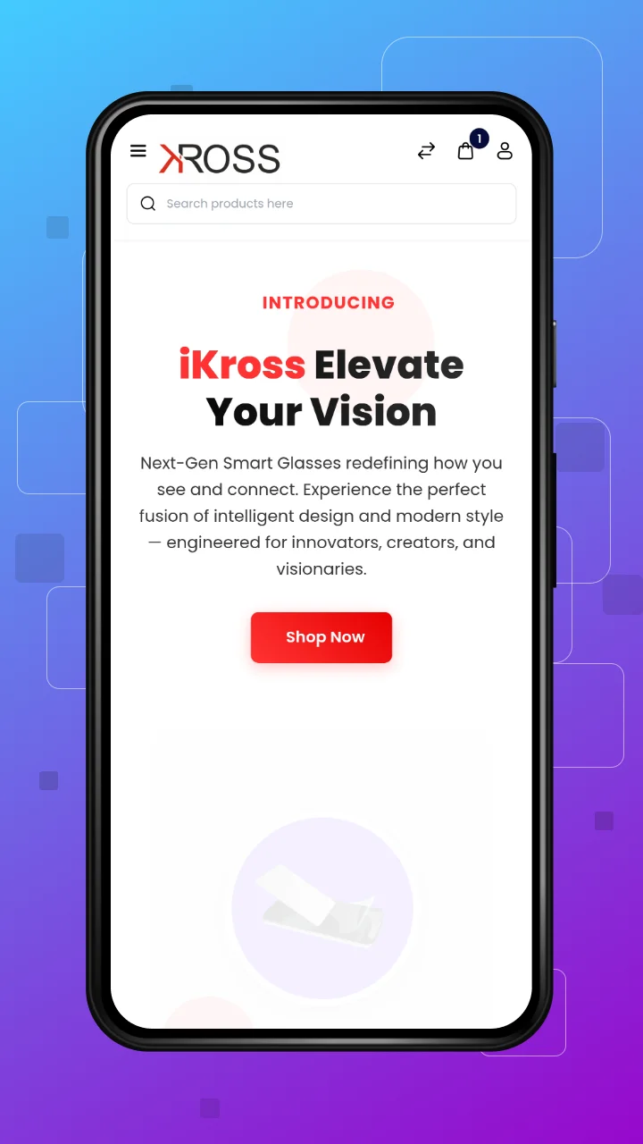 ikross homepage mobile 
