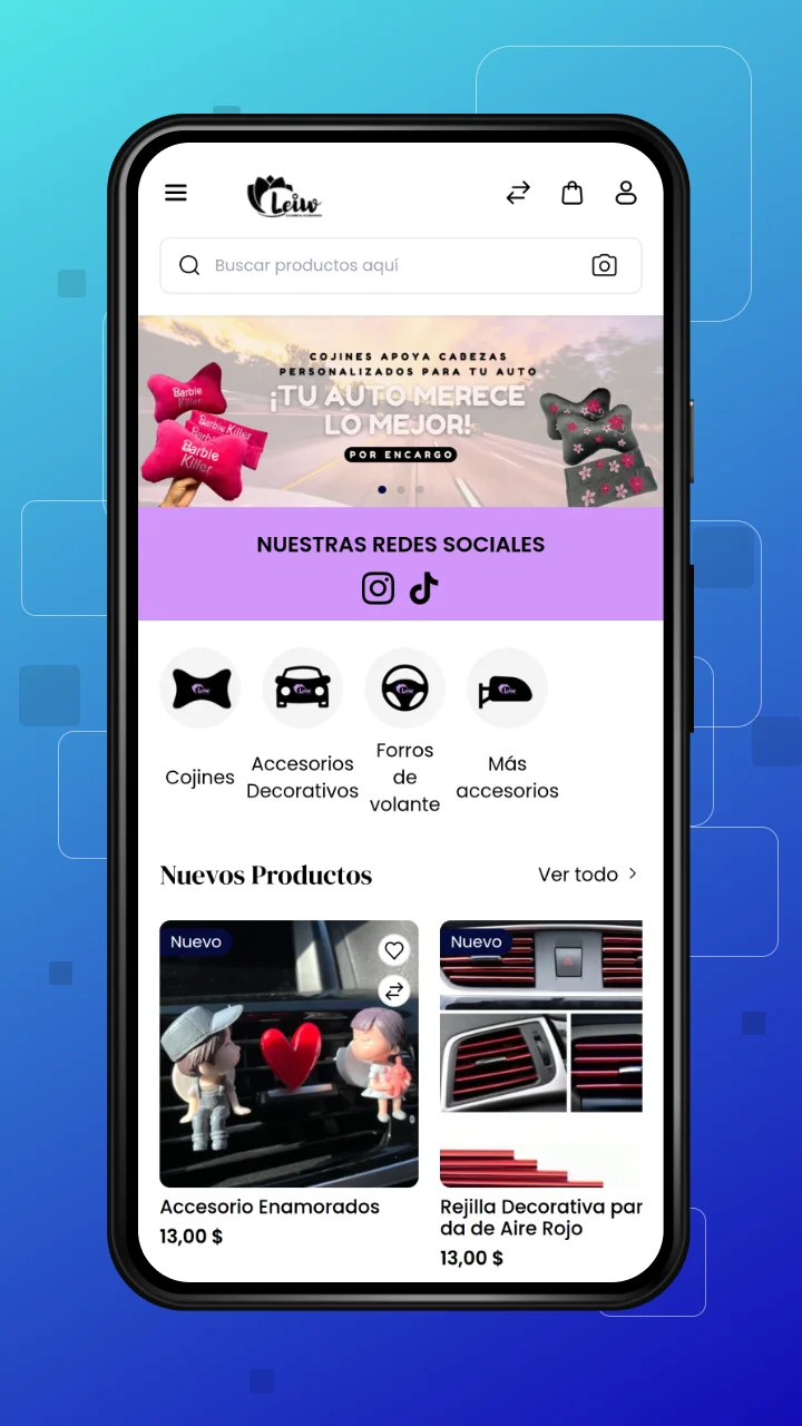 leiw-bagisto-casestudy-home-screen