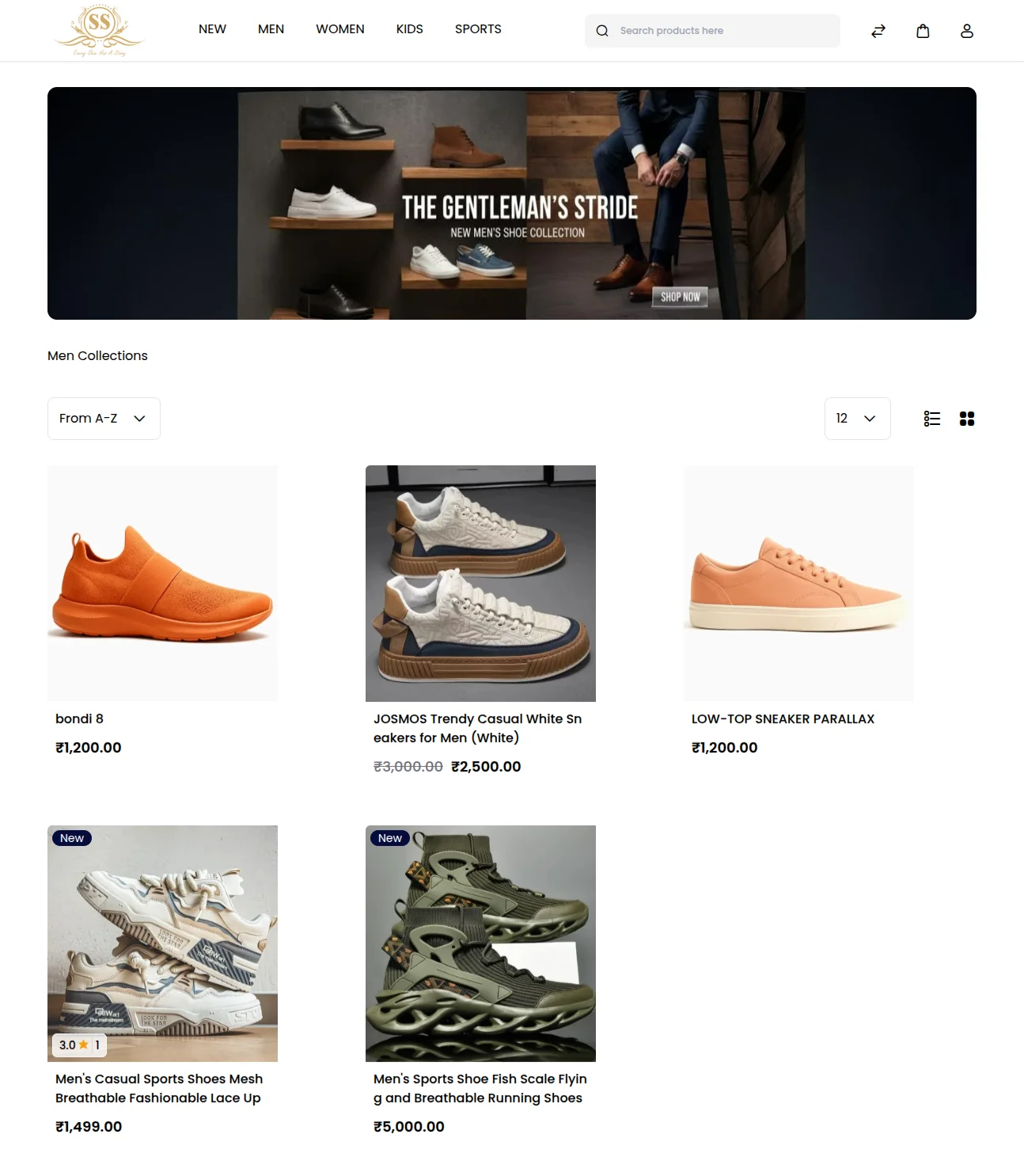 shoe-shopper-bagisto-casestudy-catalog-page