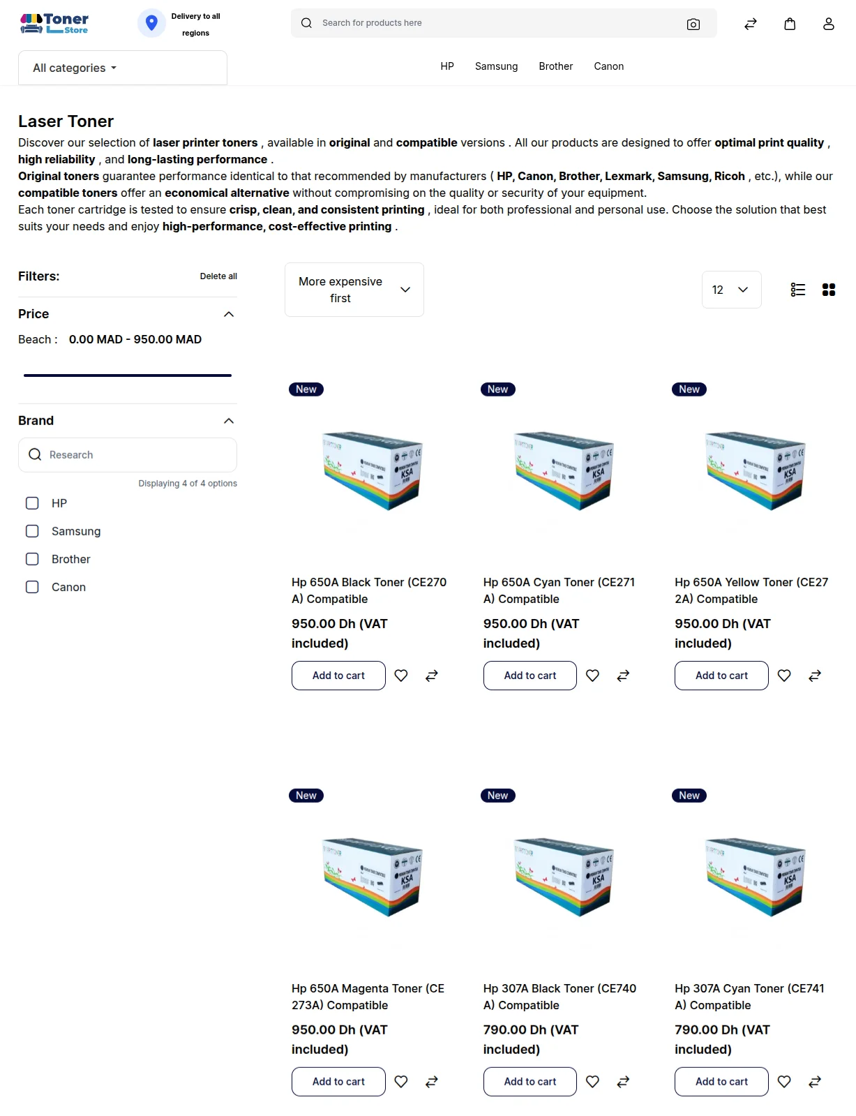 tonerstore-bagisto-casestudy-catalog-page