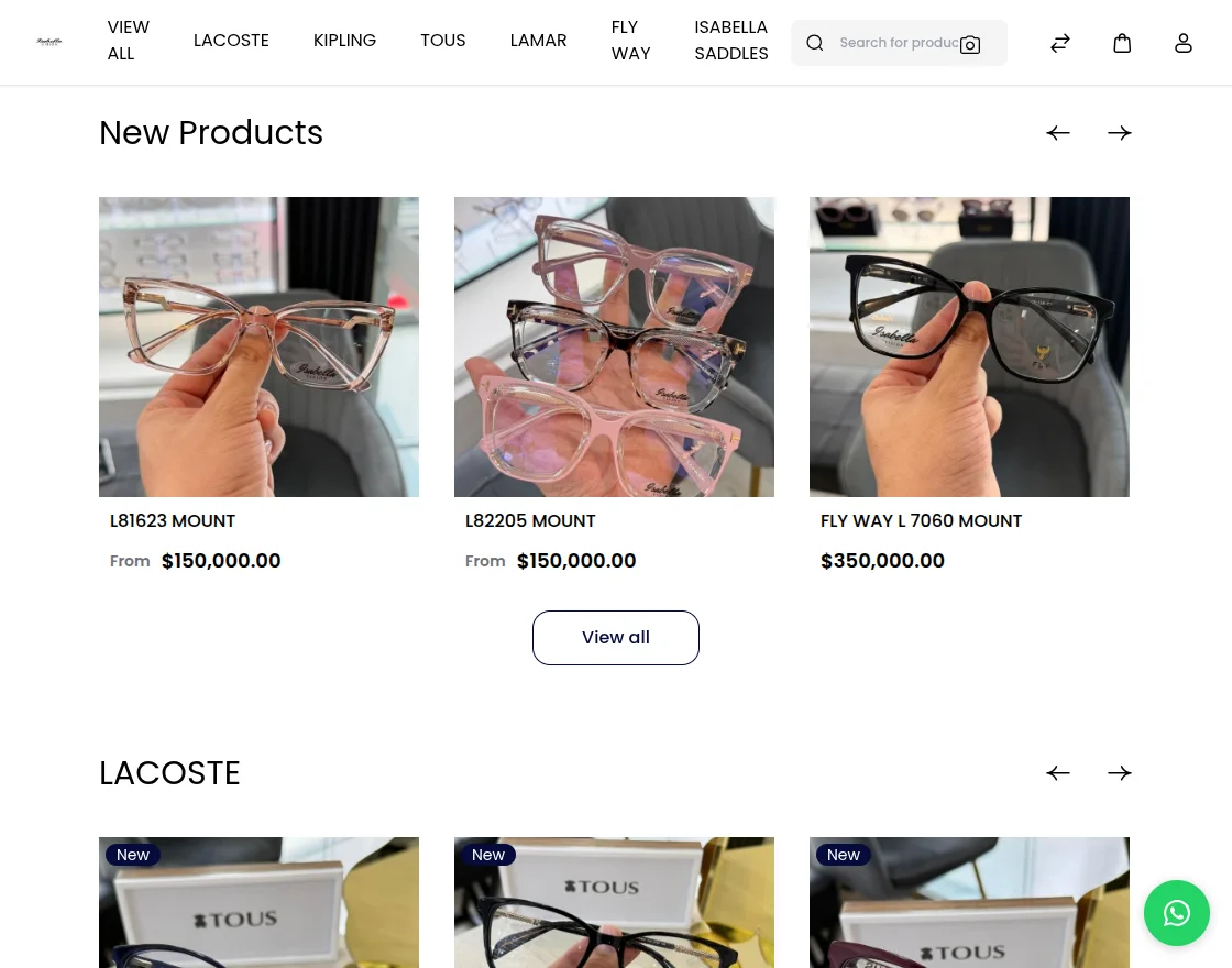 webkul bagisto isabella homepage further