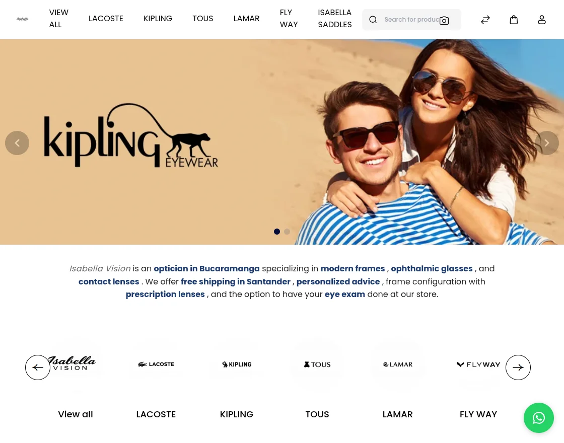 webkul bagisto isabella vision homepage