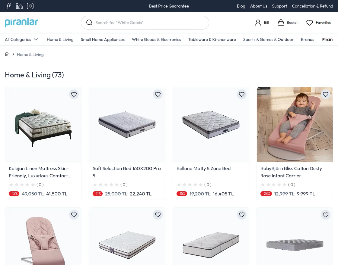piranlar product listing management