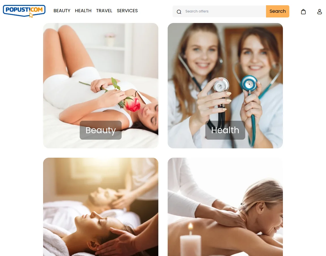 webkul bagisto popusti homepage extended