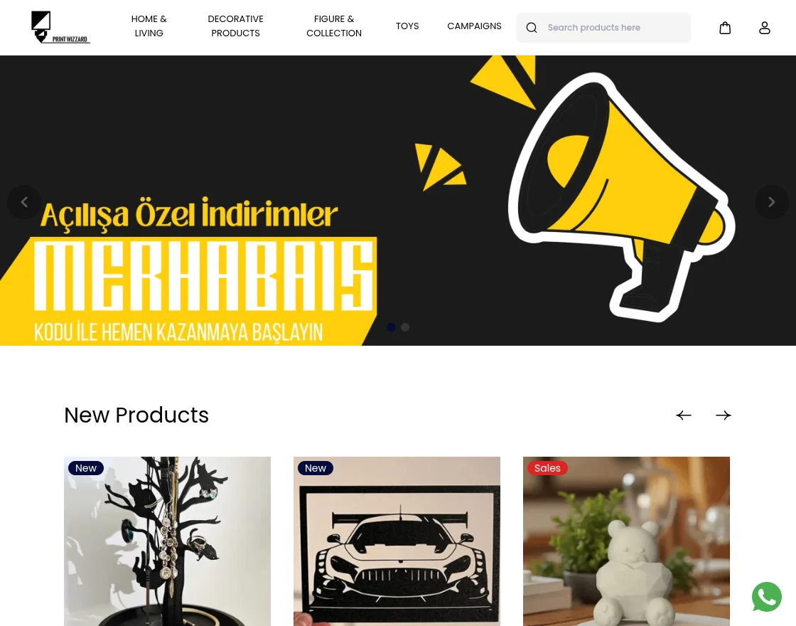 printwizzard bagisto homepage