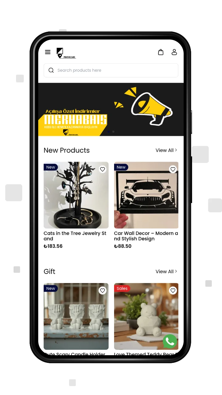 mobile homepage