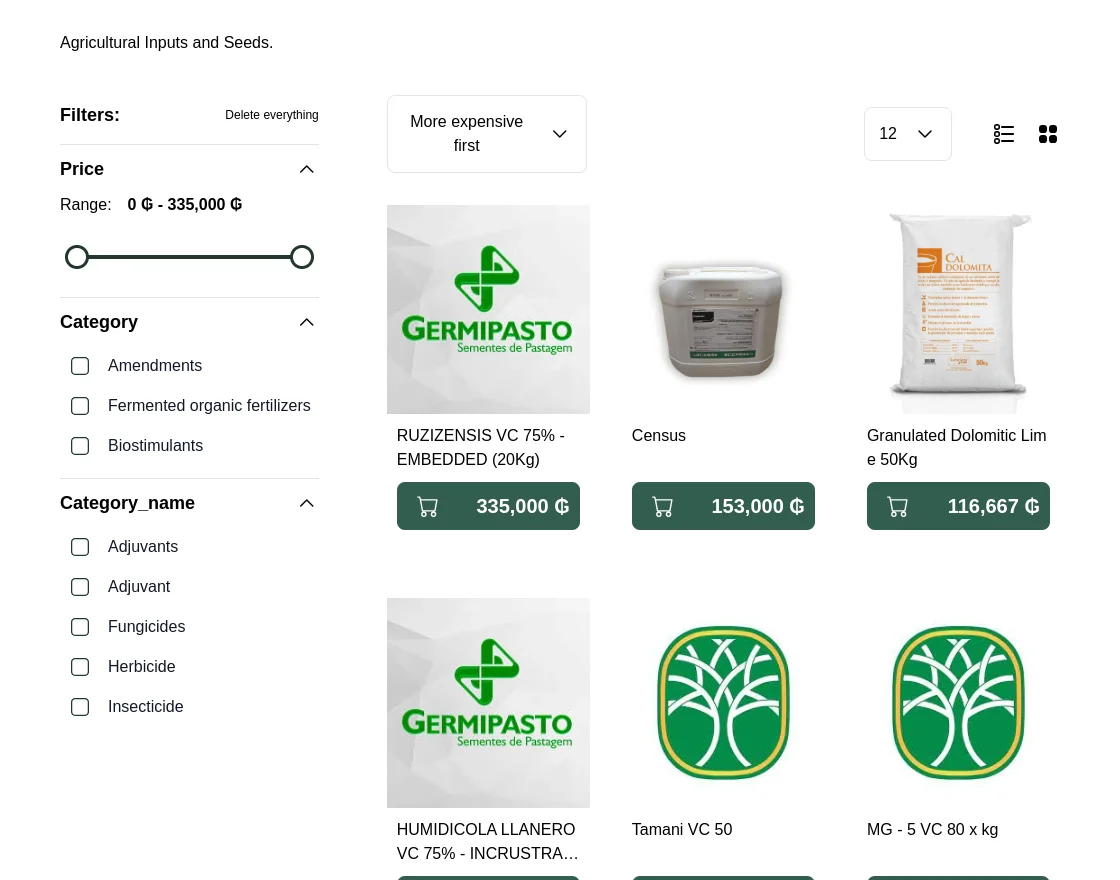 category page listing tobiano