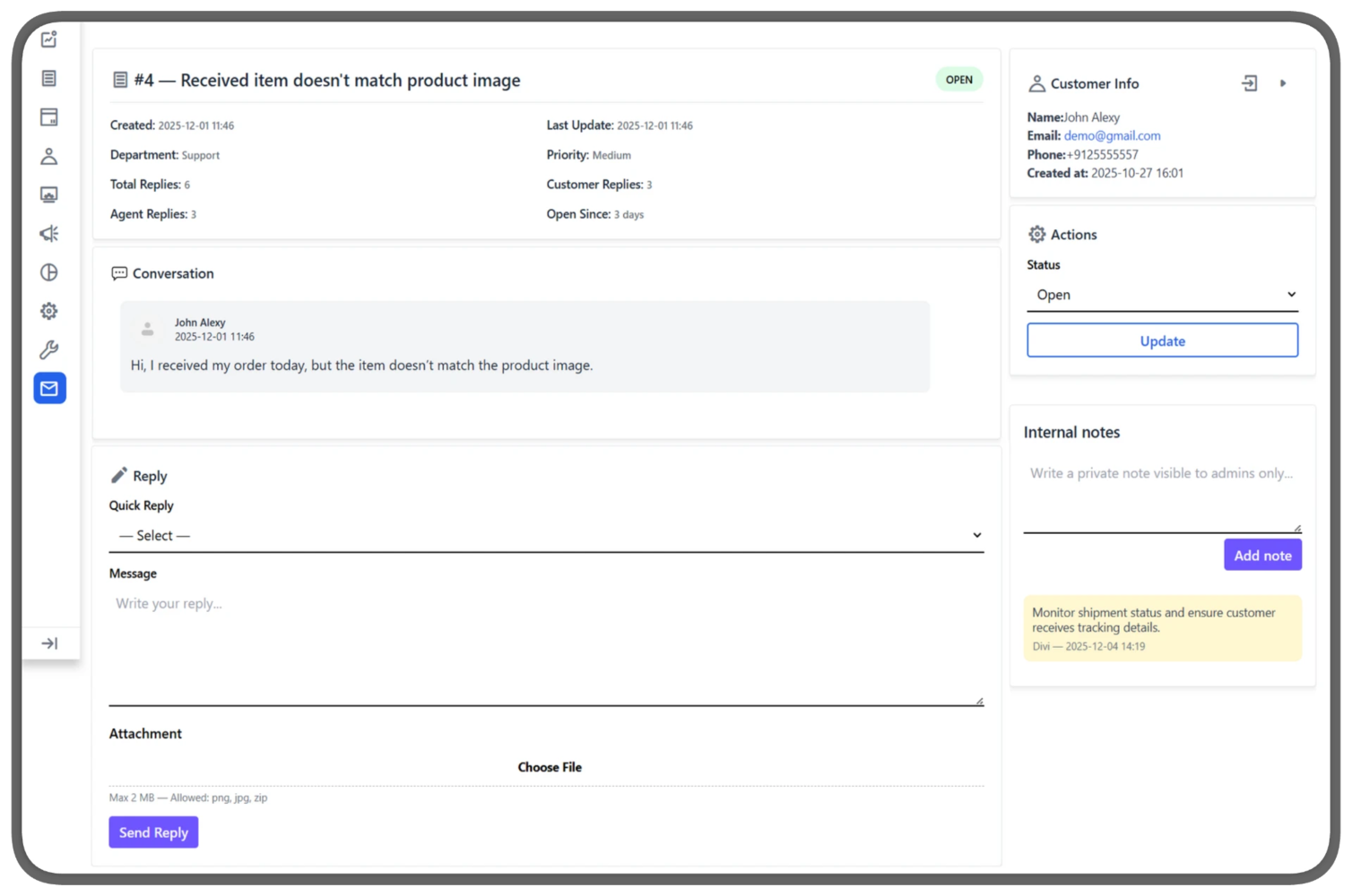 Customer Care for Bagisto Slider Image 8