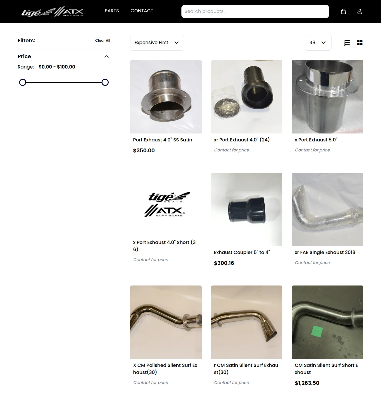 bagisto-tigeboats-category-page