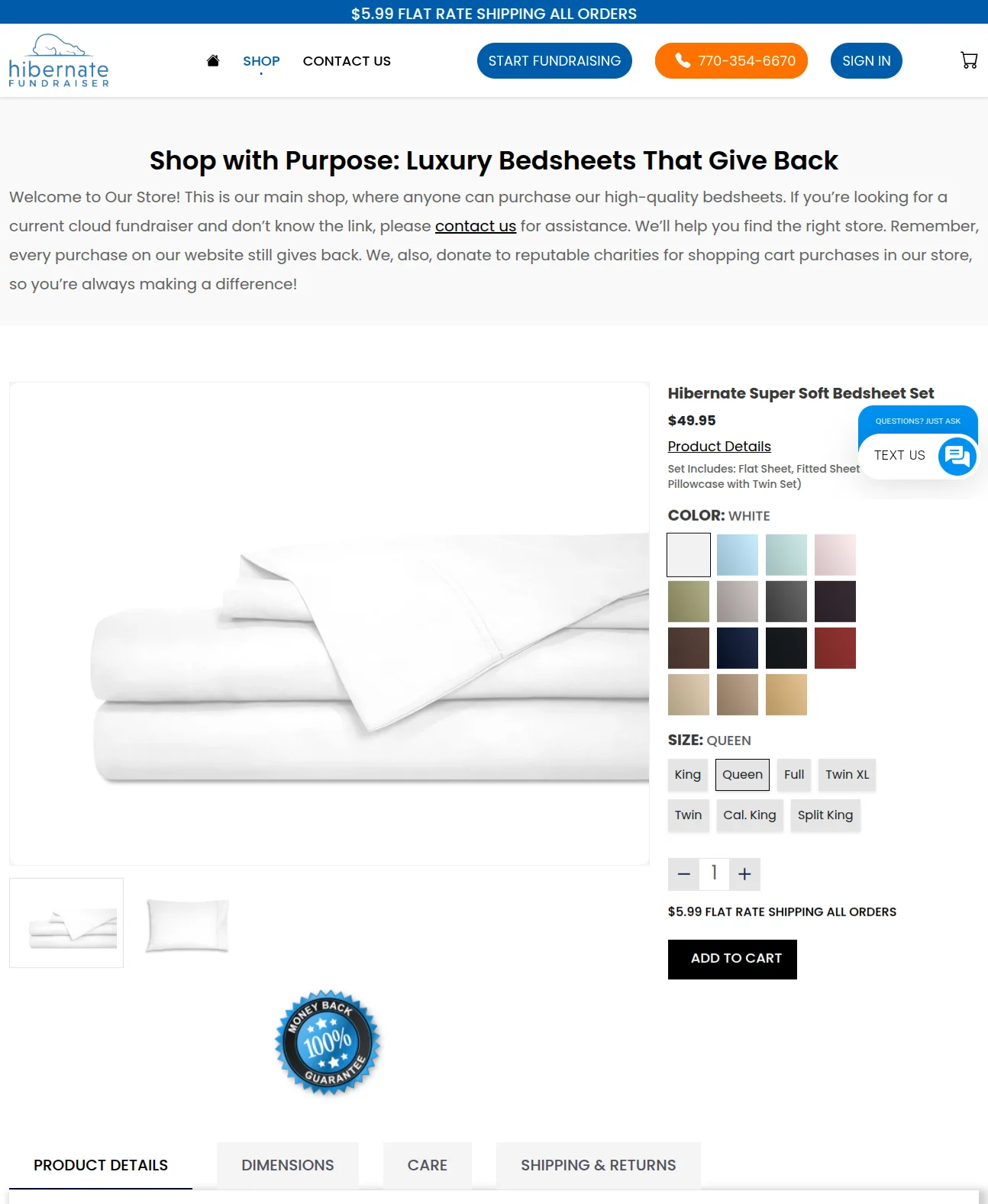 hibernate-fundraiser-bagisto-casestudy-categorypage