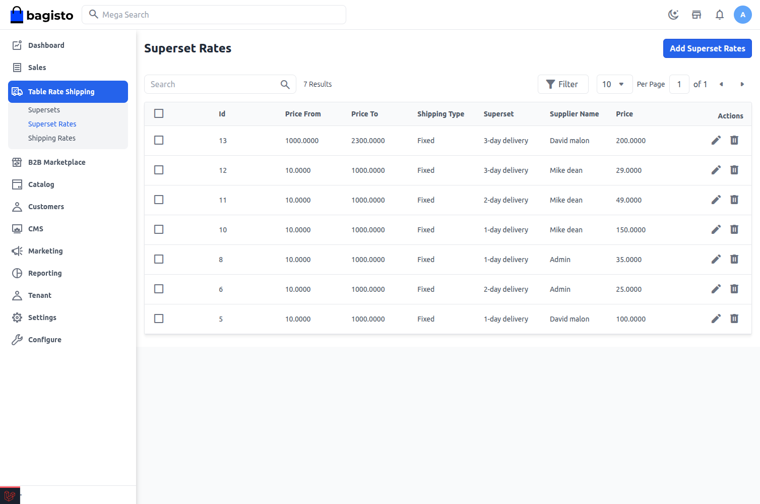 Laravel eCommerce B2B Marketplace Table Rate Shipping Slider Image 3