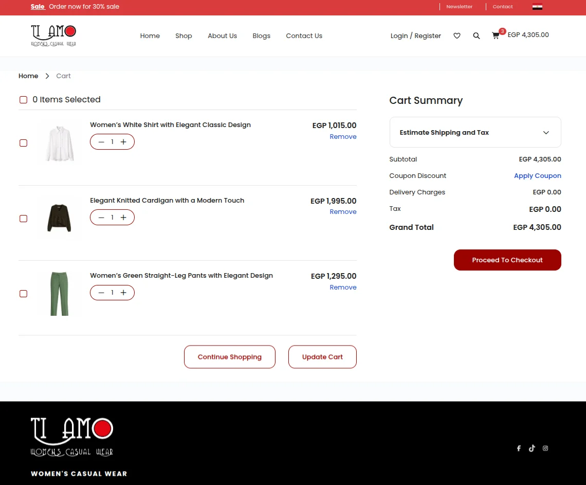 tiamo-bagisto-casestudy-checkout