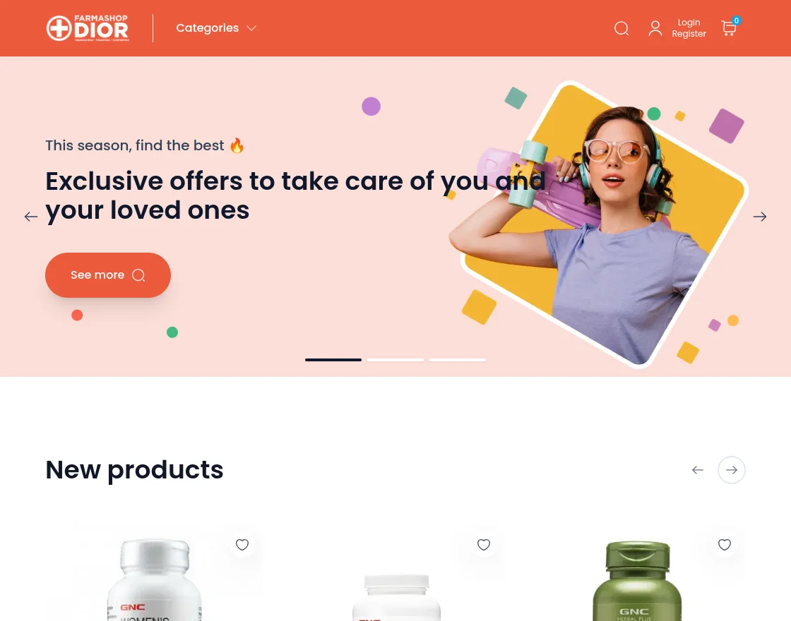 farmshop dior headless webkul bagisto