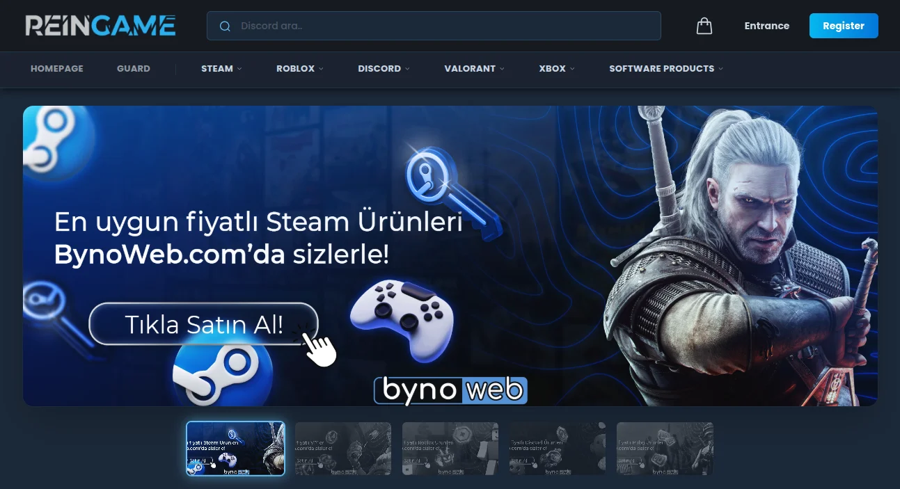 reingame-bagisto-casestudy-homepage