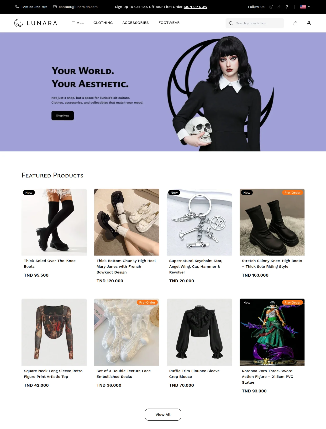 webkul bagisto lunara homepage extended