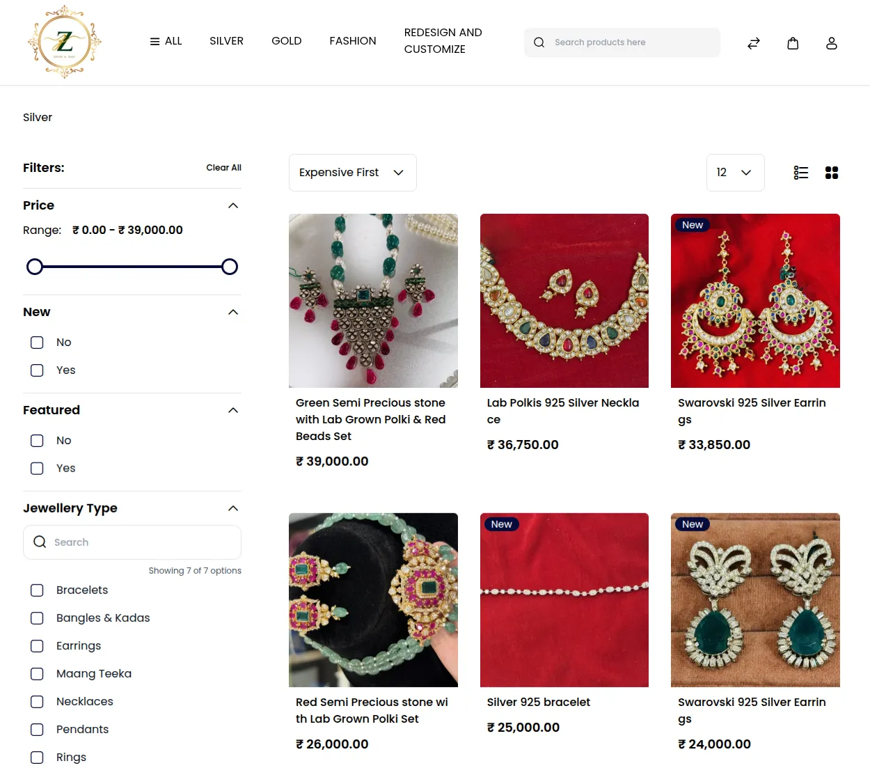 zevarandzari-bagisto-casestudy-catalog-page
