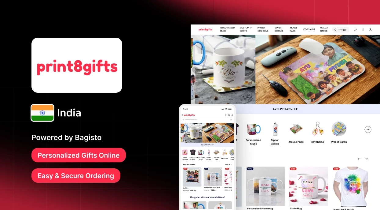Print8Gifts: Indian Personalized Gifting Brand Digitally Powered by Bagisto