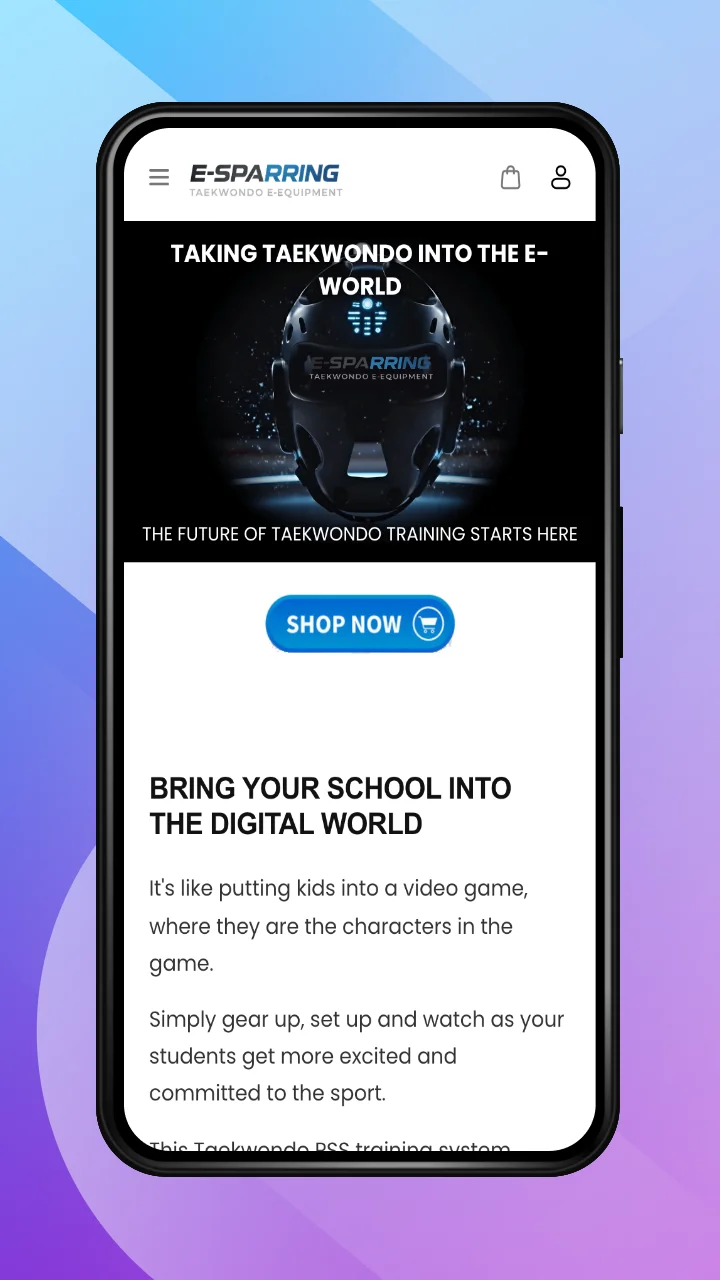 e-sparring-homepage-mobile-bagisto