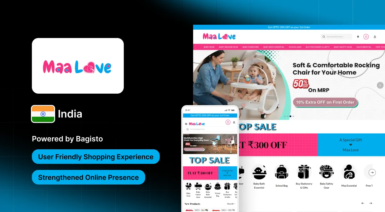 MaaLove: Indian Baby Care Brand Launches Online Store with Bagisto