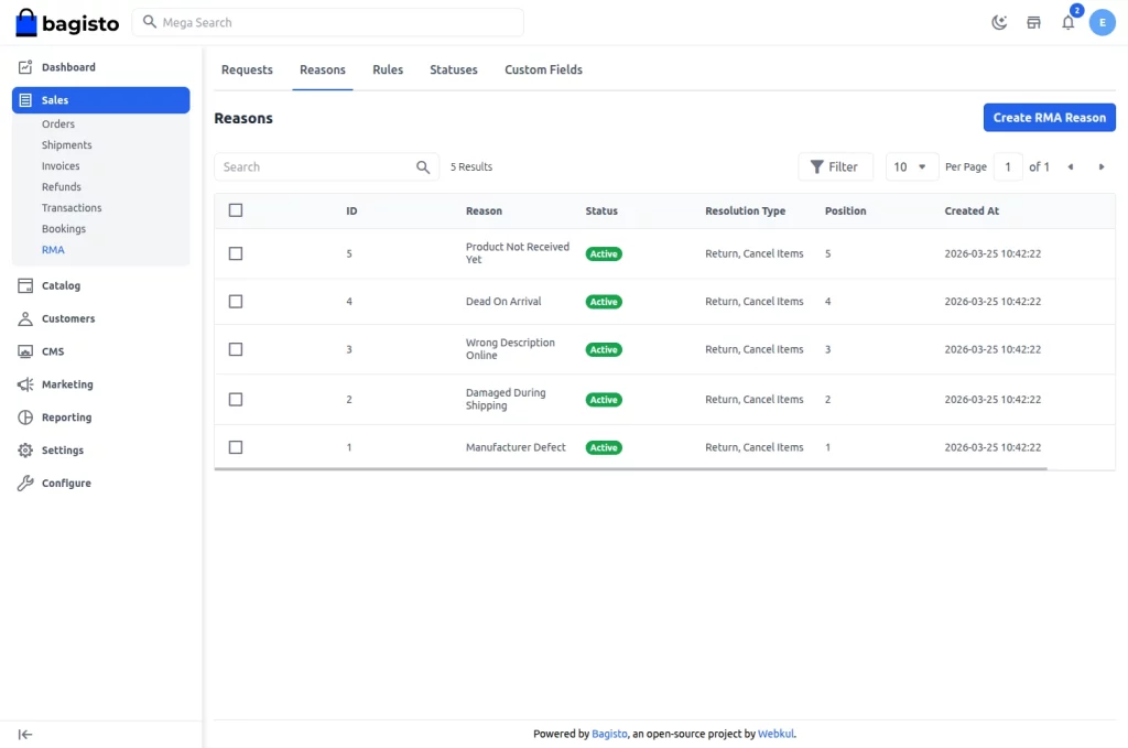 Bagisto v2.4.0 release RMA
