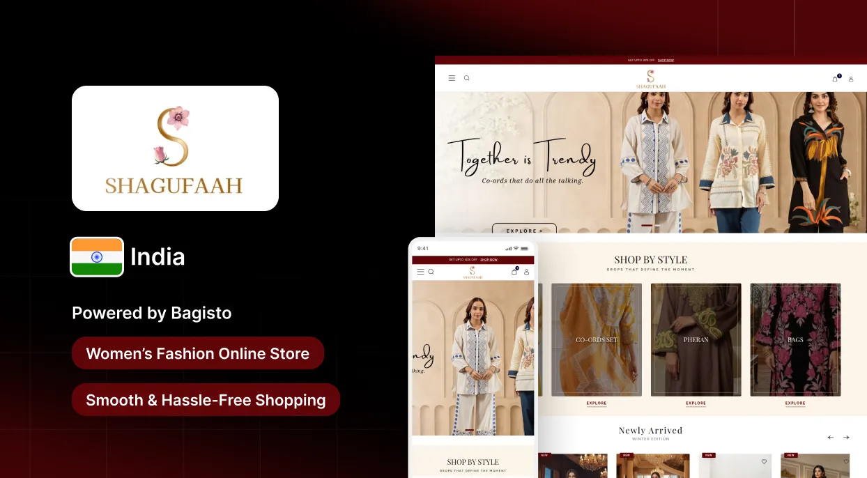 SHAGUFAAH: Indian Clothing Brand Takes Its Collection Online with Bagisto