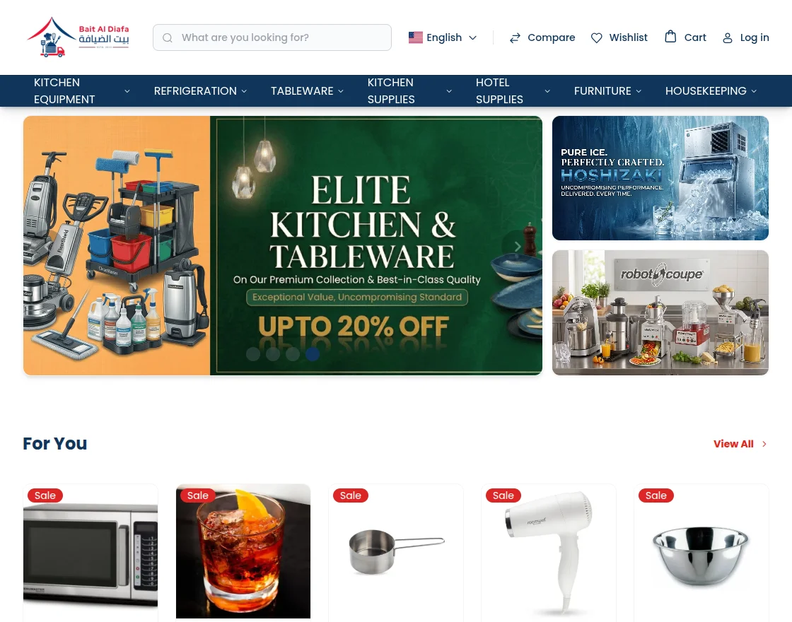 webkul bagisto diafatrading homepage