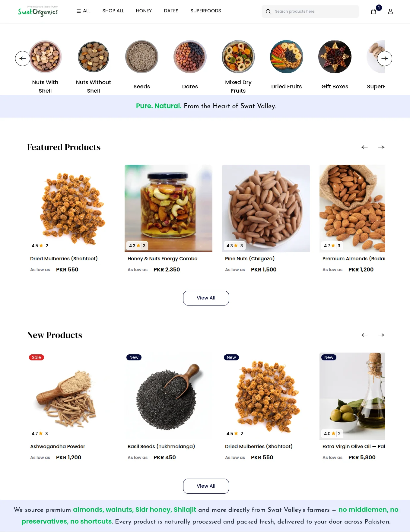 webkul bagisto swatorganics homepage extended
