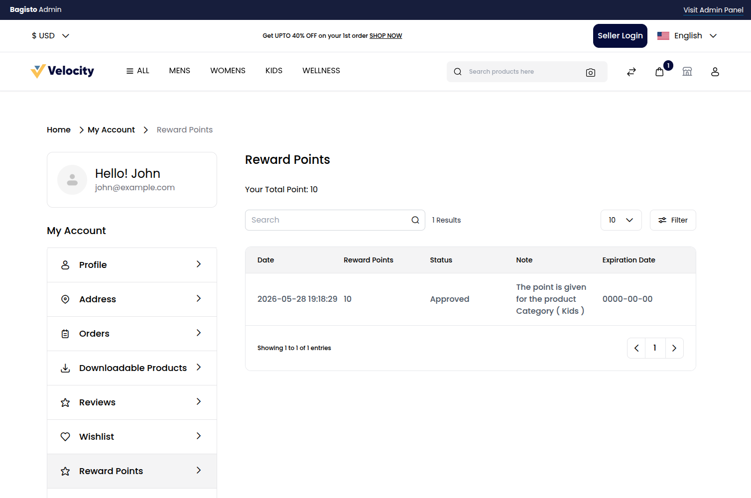 Laravel Marketplace eCommerce Reward Points Slider Image 8