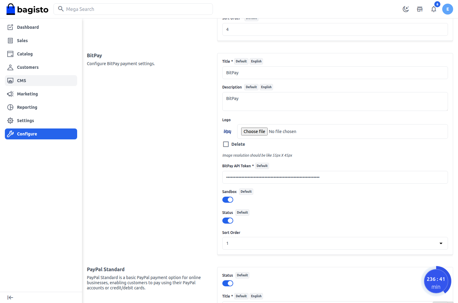 Bagisto BitPay Payment Gateway Extension Slider Image 1