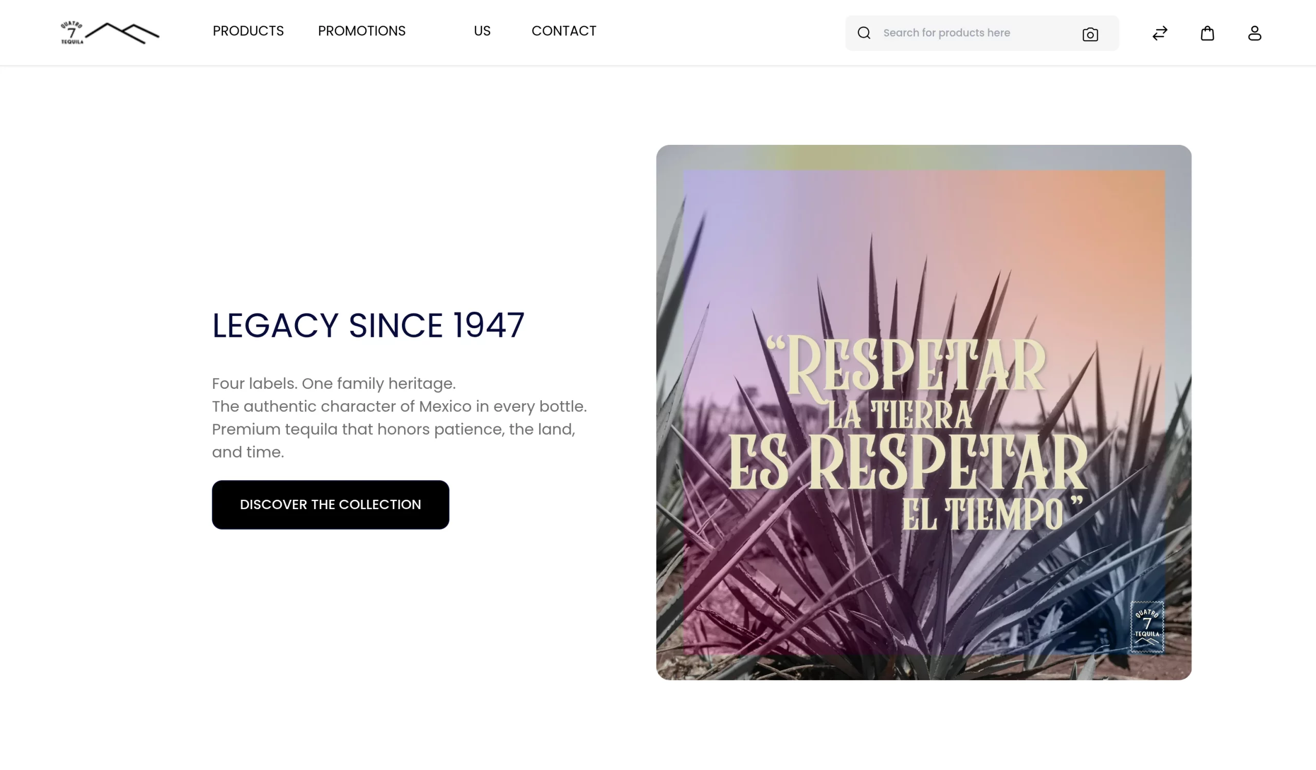 tequila quatro extended homepage