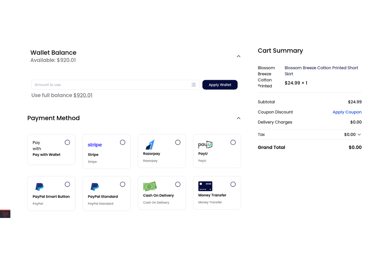 Wallet for Bagisto Slider Image 2