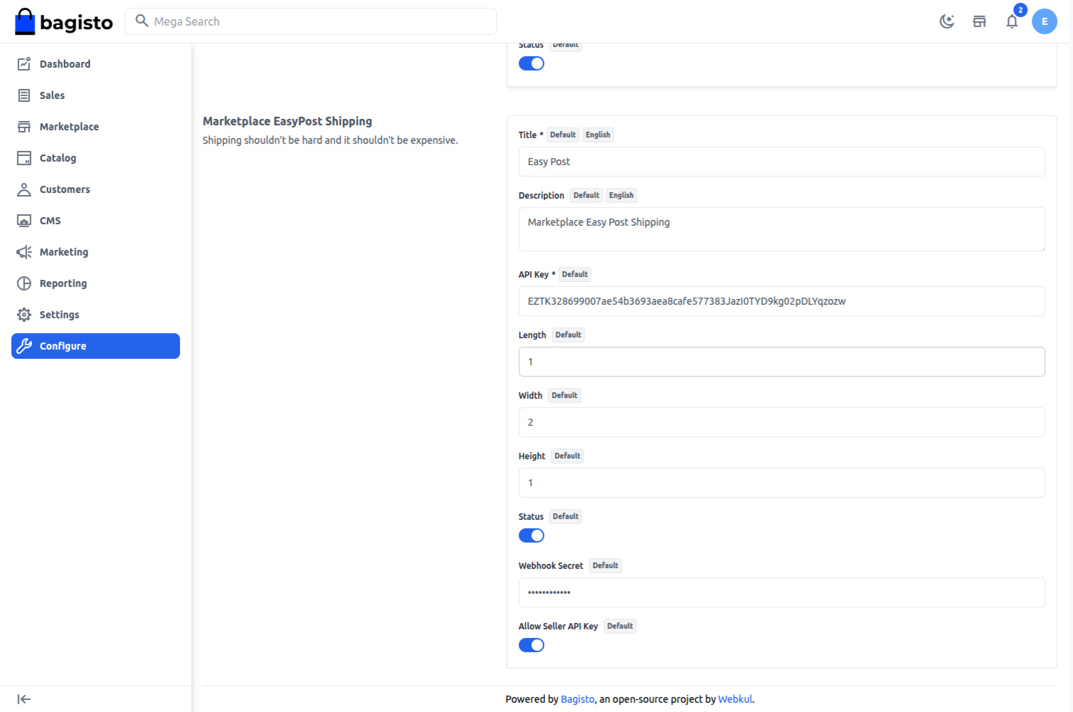 Laravel eCommerce Marketplace EasyPost Shipping Slider Image 1