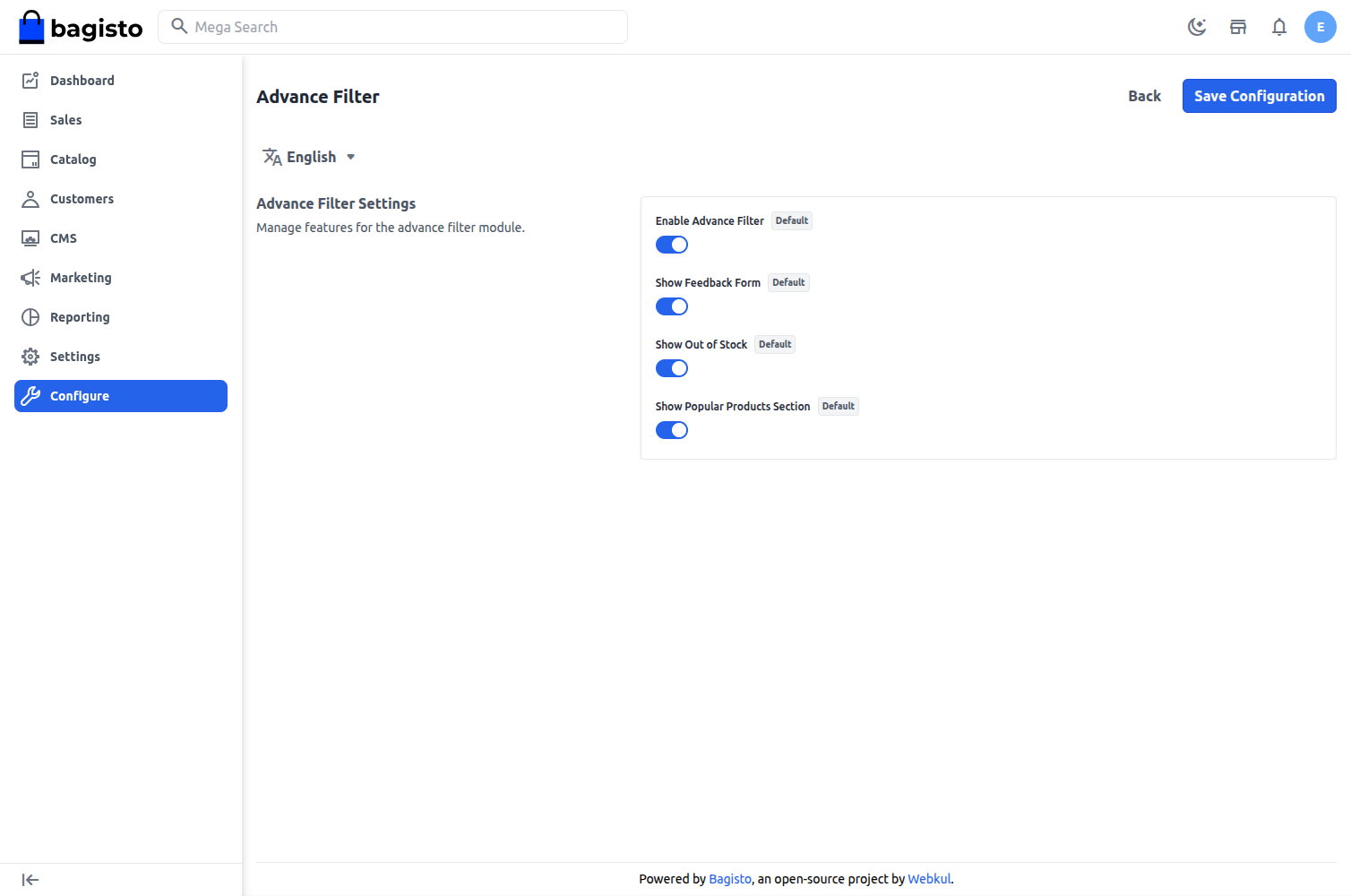 Laravel eCommerce Bagisto Advanced Product Filters Slider Image 1