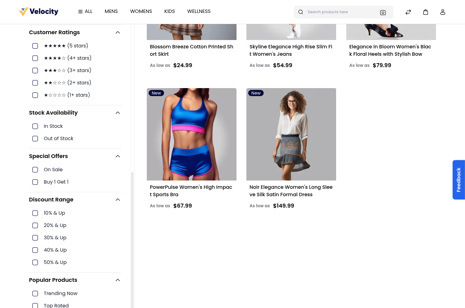 Laravel eCommerce Bagisto Advanced Product Filters Slider Image 2