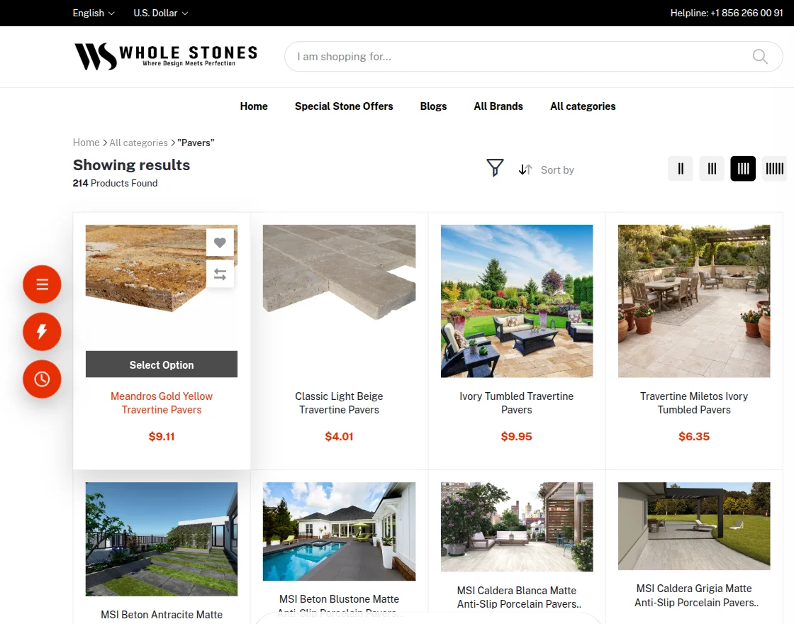 wholestones-category-page-bagisto-case-study