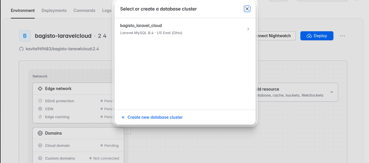 Connect the database to your application.