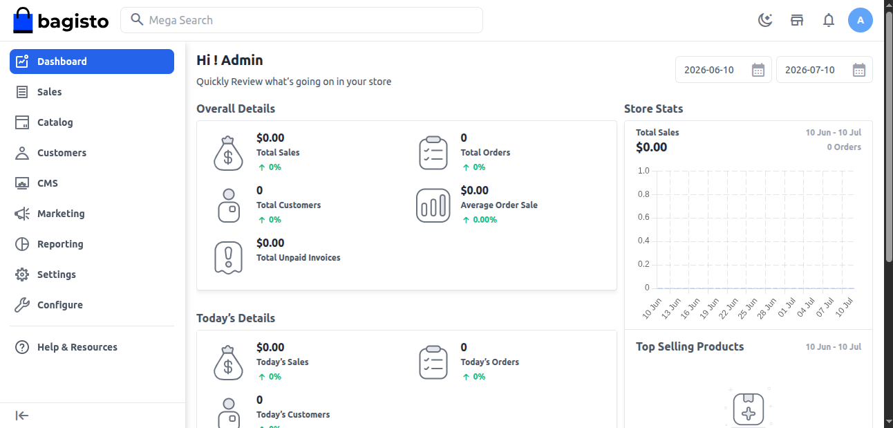 Launch Your Bagisto Application